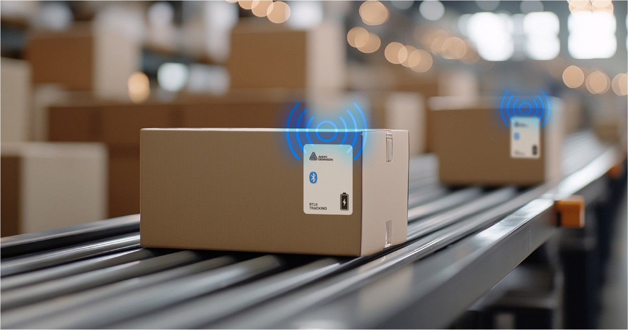 Avery Dennison active Bluetooth Low Energy labels tracking shipments